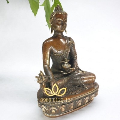 Dược Sư Phật tượng đồng Phật giáo