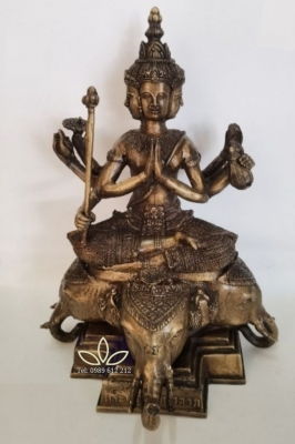 Phật Tứ Diện Brahma cao 29 cm  Tượng đồng Thái Lan