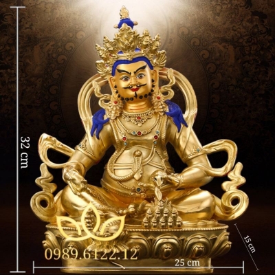Hoàng Thần Tài tượng đồng mật tông Tây Tạng